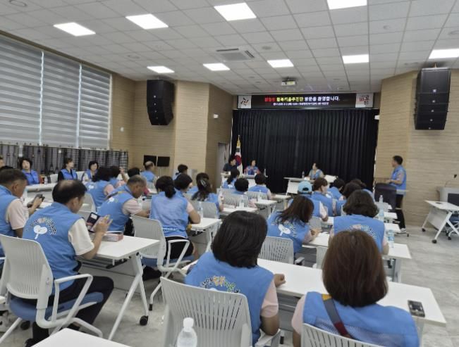 탕정면 행복키움추진단 역량강화 워크숍 모습