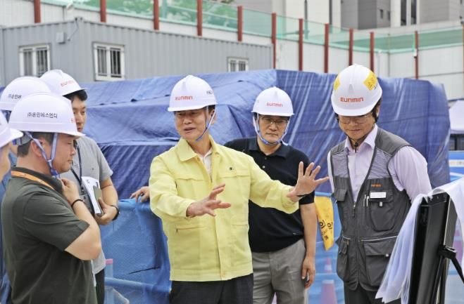 수원시 권선구, 서둔동 행정복지센터 신청사 건립현장 점검