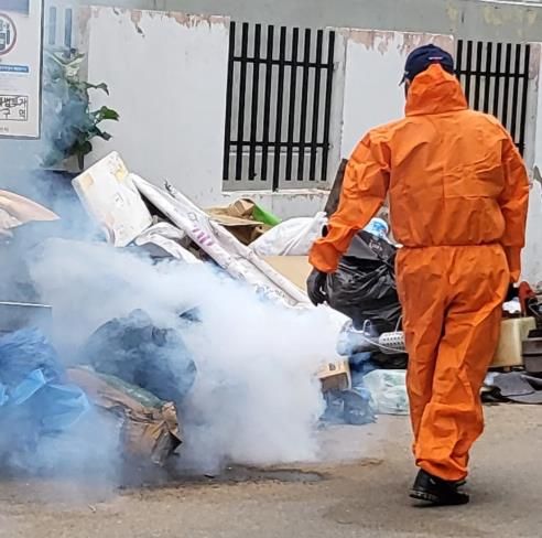 군산시 보건소, 집중호우 피해지역 신속·선제적 집중 방역 소독 실시