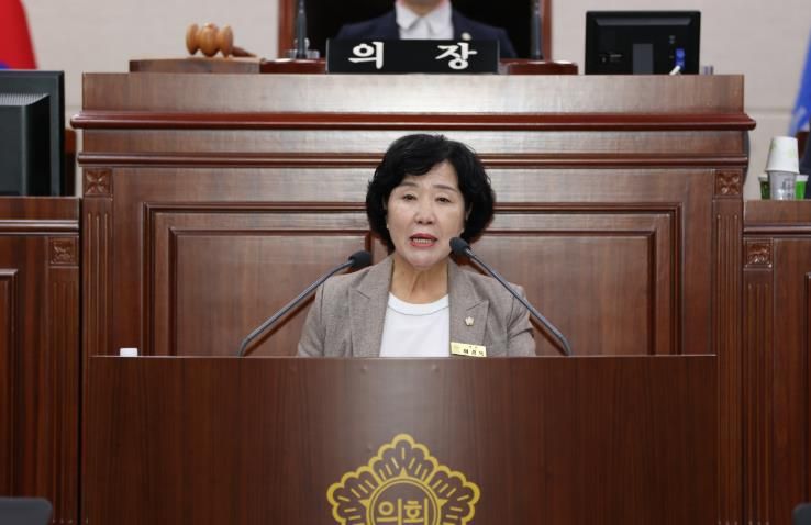 상주시의회 이경옥 의원, 5분 자유발언