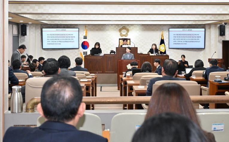 부산 해운대구의회 제290회 정례회 제3차 본회의 구정질문 현장