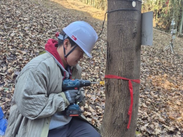 진주시험림 수액 채취