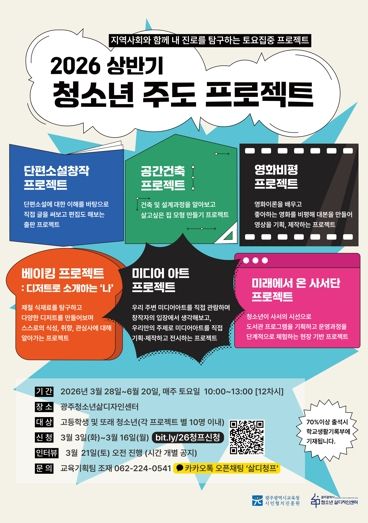 광주문화재단, '케이-아트(K-Art) 청년 창작자지원사업'공모