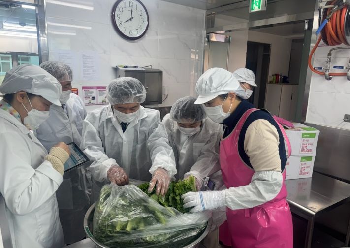 영동교육지원청 간부공무원 학교급식 특별점검