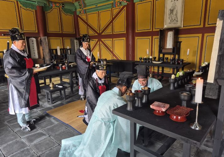 청산향교 석전제 봉행